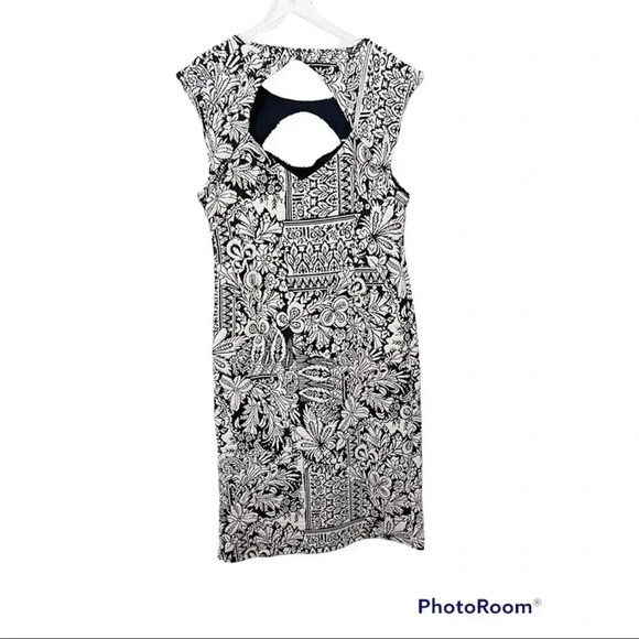 ANTHROPOLOGIE Jacquard Cut-Out‎ Midi Dress - Picture 4 of 8